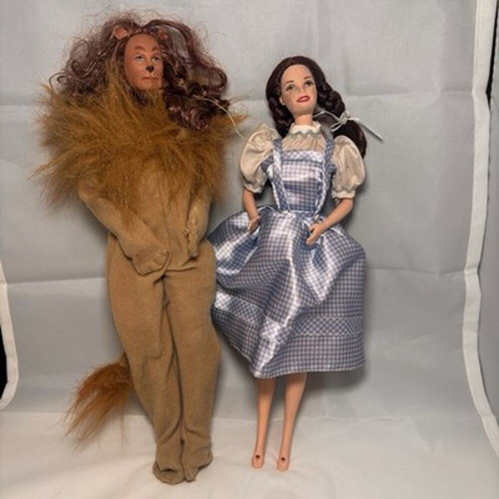 Wizard Of Oz Dorothy Talking Doll Cowardly Lion Dolls 12-13” Lot